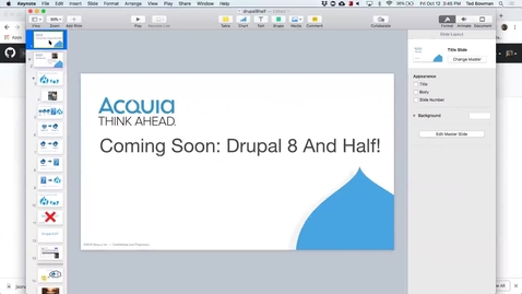 Thumbnail for entry DrupalCamp 2018: Coming soon, Drupal 8 and a half!