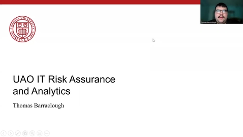Thumbnail for entry Thomas Barraclough - IT Risk Assurance and Data Analytics
