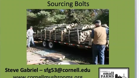 Thumbnail for Webinar on Soucing Shiitake Bolts