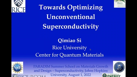 Thumbnail for JHU-SS2022-Day1-TheoreticalPerspectiveNovelSuperconductors-Si