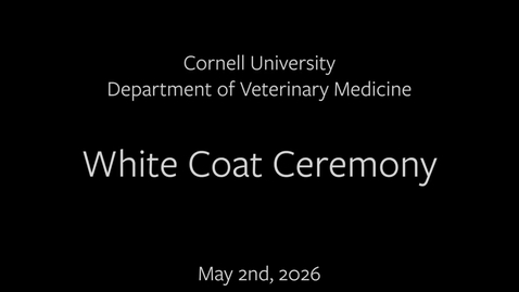 Thumbnail for Class of 2027 White Coat Ceremony