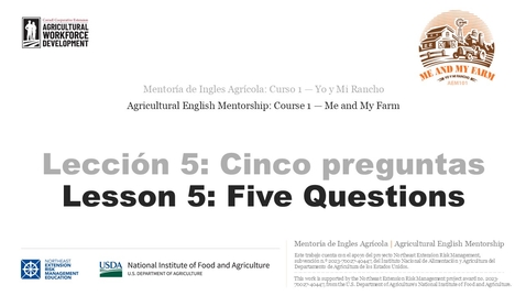 Thumbnail for Lección 5  vídeo 2 | El manual para los empleados, parte 2 – 5 preguntas