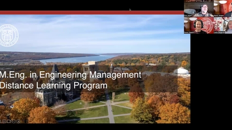 Thumbnail for Engineering Management - Distance Learning February Information Session