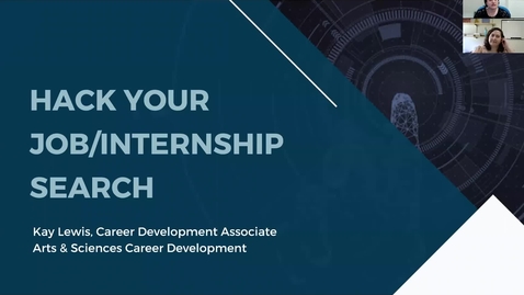 Thumbnail for entry Hack Your Summer Internship for CS/IS Majors- Fall 2021