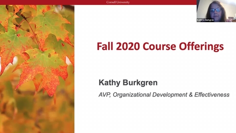 Thumbnail for entry Fall 2020 Course Offerings - Managers Forum 10/2