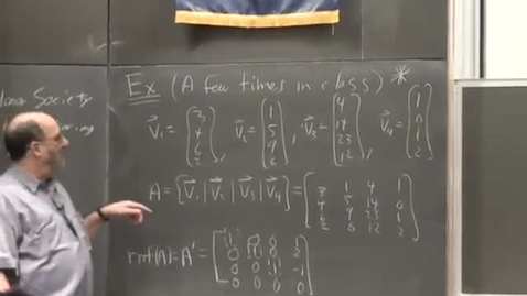 Thumbnail for entry 12 - Subspace redundancy linear independence and basis Session 12