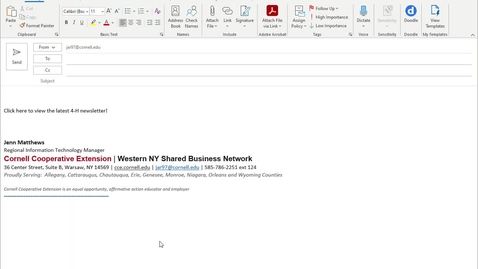Thumbnail for E-mail - Insert link to an attachment