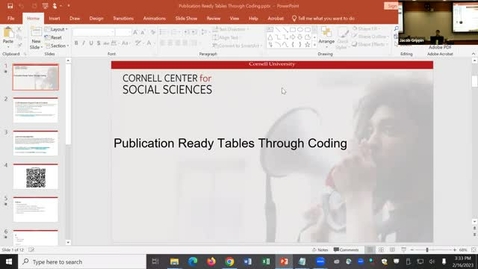 Thumbnail for Publication Ready Tables Through Coding Part 2 (R, Stata)