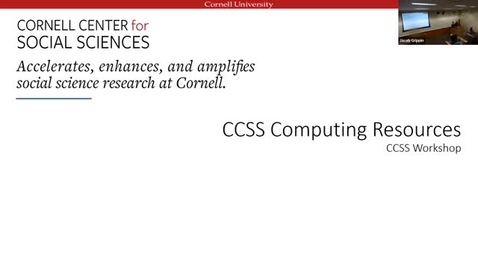 Thumbnail for CCSS Computing Resources
