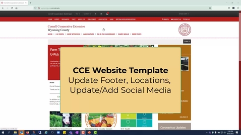 Thumbnail for Website - Update Footer and Socials