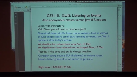 Thumbnail for CS2110-FA17-15 Session 15