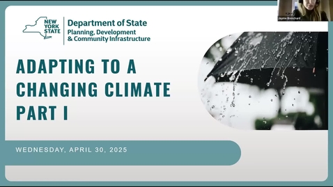 Thumbnail for 2025 New York Stormwater Regional Training Center Series: Adapting to a Changing Climate