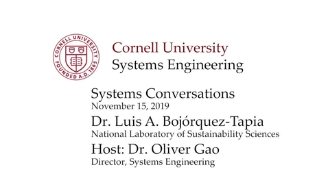 Thumbnail for entry Systems Conversation 11/15/2019: Dr. Luis A. Bojórquez-Tapia