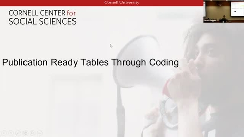 Thumbnail for Publication Ready Tables Through Coding(R, Stata)