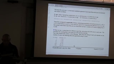 Thumbnail for DFT: Equilibrium structure and binding energy of a diatomic molecule Cl2 (Tutorial 2.1)