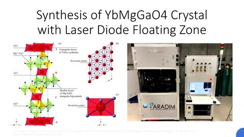 Thumbnail for PARADIM Summer School 2021: Group Presentation on Laser Diode Floating Zone