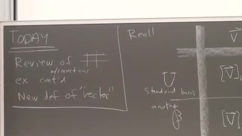 Thumbnail for entry 15 - Review of coordinate transformations vectors and vector spaces Session 15