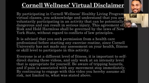 Thumbnail for entry *Cornell Wellness Movement for the Mind Bootcamp #3