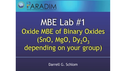Thumbnail for Monday Lab Intro (Schlom)