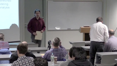 Thumbnail for CAM Colloquium, 2016-04-08 - Tim Healey: Wrinkling of Highly Stretched Elastic Sheets: Modeling, Computation, and Analysis