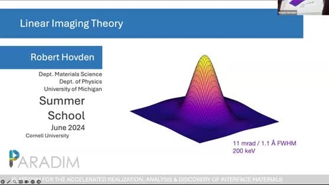 Thumbnail for PARADIM Summer School 2024 - Electron Microscopy