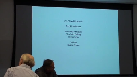 Thumbnail for entry Brian Crane presents top 5 candidates in CryoEM search