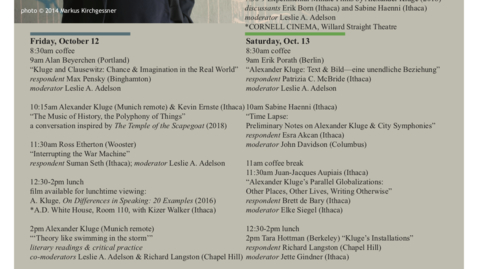 Thumbnail for 002. Kluge Conference Program Overview Page 1