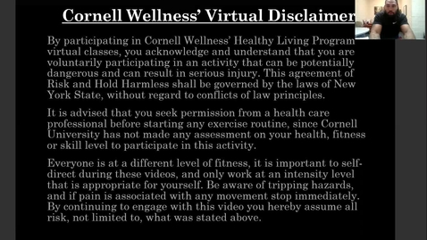 Thumbnail for entry Cornell Wellness Fall 2020 Bootcamp Class Series 2 Class #1