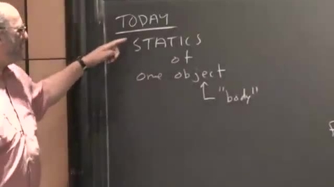 Thumbnail for 06 - Statics of one object Session 6