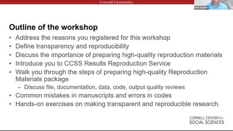 Thumbnail for Organize for transparent and reproducible research Spring 2022