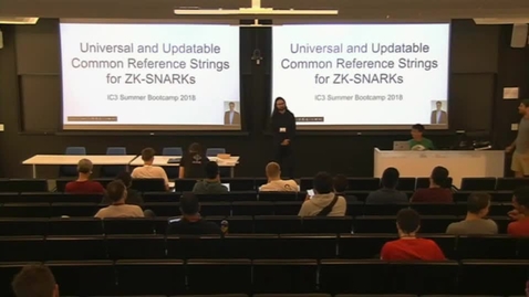 Thumbnail for Universal &amp; Updatable Common Reference Strings for ZK-SNARKs - Anton Titov