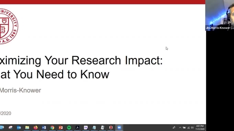 Thumbnail for entry Maximizing your research impact: what you need to know
