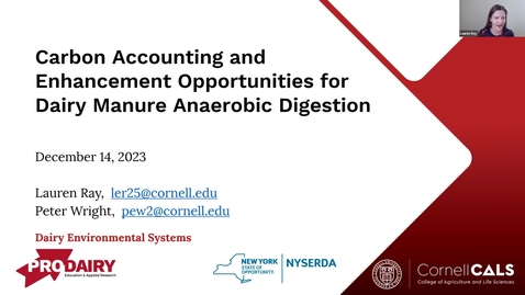 Thumbnail for entry Carbon accounting and enhancement opportunities for dairy manure anaerobic digestion systems