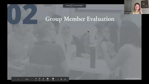 Thumbnail for entry Group Member Evaluation Sample Scenario