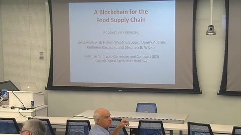 Thumbnail for entry A Blockchain for the Food Supply Chain