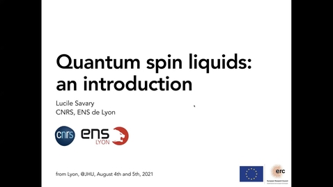 Thumbnail for PARADIM Summer School 2021 : Analytical Theory of Magnets (1 of 2)