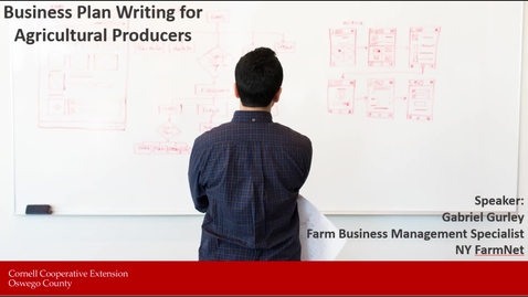 Thumbnail for entry Business Plan Writing for Agricultural Producers