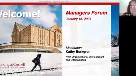 Thumbnail for Managers Forum 1/15 - Welcome, Announcements, &amp; Vaccinations