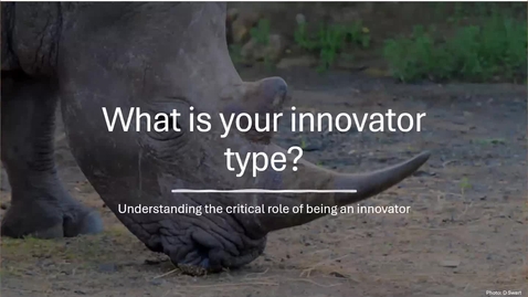Thumbnail for Lunch &amp; Learn: Whats Your Innovator Type? w/ Dirk Swart