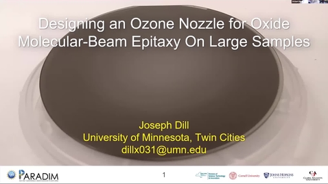 Thumbnail for Joseph Dill 2020 REU final presentation