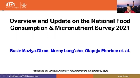 Thumbnail for Fall 2022 PIN Seminar - Mercy Lung’aho, PhD