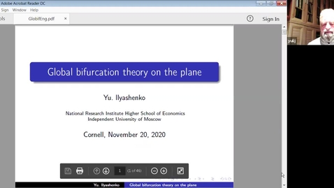 Thumbnail for CAM Colloquium - Yulij Ilyashenko (11/20/20)