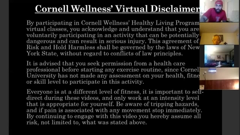 Thumbnail for Cornell Wellness Virtual Bootcamp Class #4