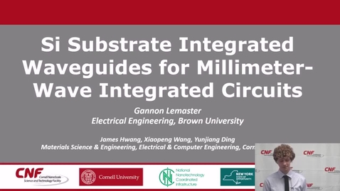 Thumbnail for 2024 CNF Nano-Convocation: Gannon Lemaster, CNF REU Program