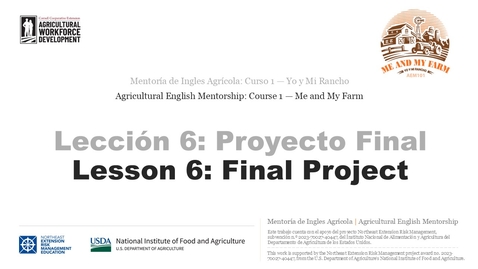 Thumbnail for Lección 6 ejercicio | Instrucciones del proyecto final