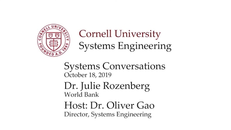 Thumbnail for Systems Conversation on 10/18/2019: Dr. Julie Rozenberg