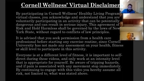Thumbnail for *Cornell Wellness Virtual Bootcamp Class #8
