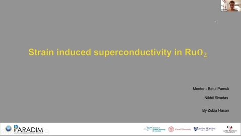 Thumbnail for Zubia Hasan 2020 REU final Presentation