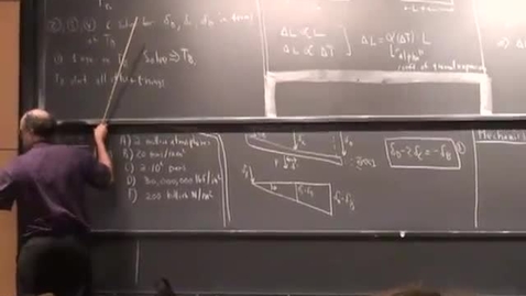 Thumbnail for 26 - Statically indeterminate problems II; thermal stresses Session 26