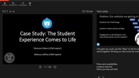 Thumbnail for DrupalCamp 2018: Case Study: The Student Experience Comes to Life